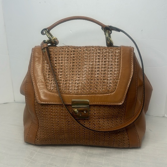 Arezzo vegetable tanned leather top Handel/shoulder strap bag - Picture 1 of 9